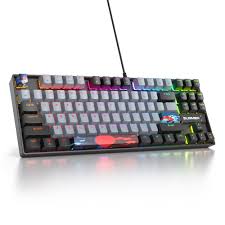 「Ussixchare 87キー メカニカルゲーミングキーボード RGBライティング」