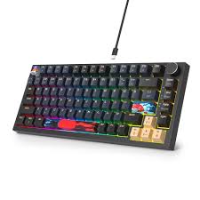 「Ussixchare 82キー RGB機械式キーボード(赤軸・ホットスワップ対応)」