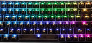 透明メカニカルゲーミングキーボード