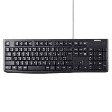 バッファロー USB接続 有線キーボード ブラック