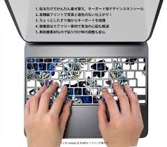 「iPad Pro 13用花柄キーボードスキンシール」