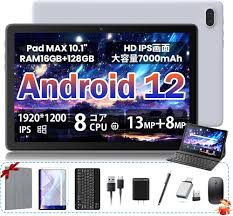 FEONAL 2024新型 Android 12タブレット - 10.1インチ FHD & 8コアCPU