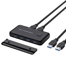 eppfun USB 3.0 KVMスイッチ 2台用手動切替器
