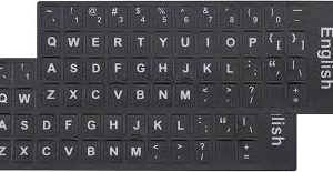 ユニバーサル英語キーボードステッカー 2枚セット
