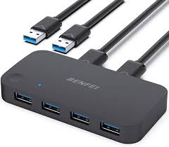 BENFEI USB 3.0 切替器 - 高速転送・手動切替対応