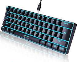 abucow ミニマリスト RGB ゲーミングキーボード 61キー
