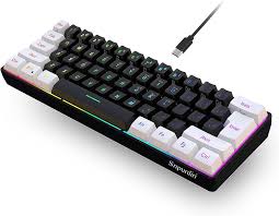 Snpurdiri 60% RGBミニ防水ゲーミングキーボード
