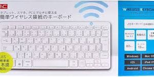 RiC ワイヤレスキーボード CAE001(ホワイト)