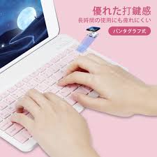可愛い充電式Bluetoothキーボードマウスセット (ピンク)