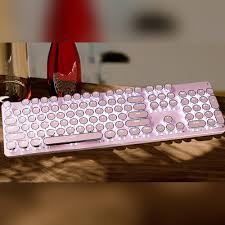 EWEADN タイプライター風 RGBメカニカルゲーミングキーボード