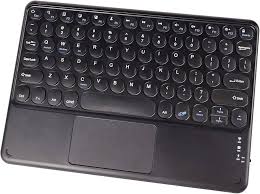 ワイヤレスBluetoothキーボード タッチパッド付き (ブラック)