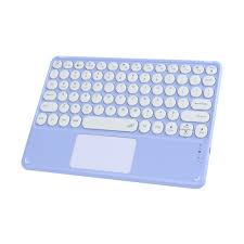Bluetooth タッチパッド付き薄型キーボード (パープル)
