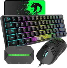 ZIYOU LANG ゲーミングキーボード マウスセット 60% コンパクト RGBバックライト