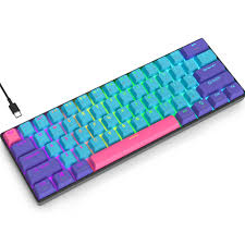 Guffercty SK61 60% メカニカルゲーミングキーボード RGBバックライト付き