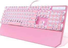 カミイサン ピンクメカニカルゲーミングキーボード