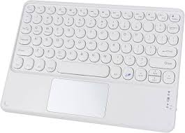 Bluetoothタッチパッド付きコンパクトキーボード (ホワイト)