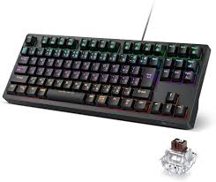 iClever テンキーレスゲーミングキーボード (茶軸)