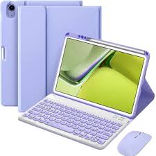iPad第10世代用ワイヤレスキーボードケース（紫）