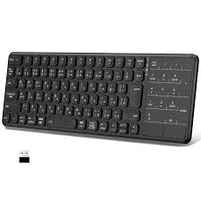 Ewin デュアルモードワイヤレスキーボード (JIS配列・タッチパッド付き)