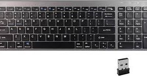 Fmlyhom ワイヤレス超薄型キーボード - 4台同時接続可能