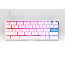 USB-C ダッキー ワン 2 ミニ ピュアホワイト RGB 銀軸 60%