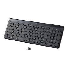 エレコム 静音ワイヤレスキーボード 薄型テンキー付き