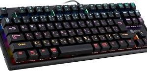 iClever ゲーミングキーボード 赤軸 日本語配列 テンキーレス