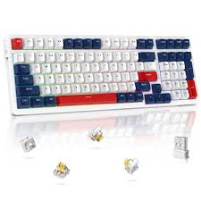 Mambasnake K98 メカニカルゲーミングキーボード 3種キーキャップ対応