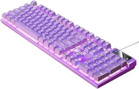 FLAMEER 104キー メカニカルゲーミングキーボード（紫LED）